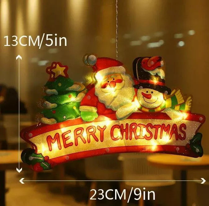 Weihnachts-Lichterkette Silhouette Batteriebetrieben Warmweiß 10