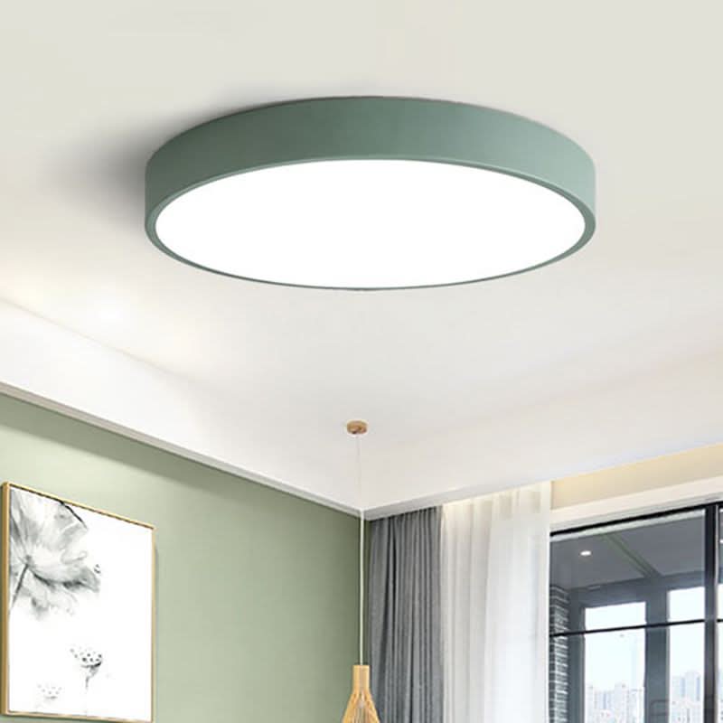 Runde LED Deckenleuchte aus Metall | Gleichmäßige Ausleuchtung für Wohnzimmer, Kinderzimmer, Büro | Energieeffizient Klasse A+ 4
