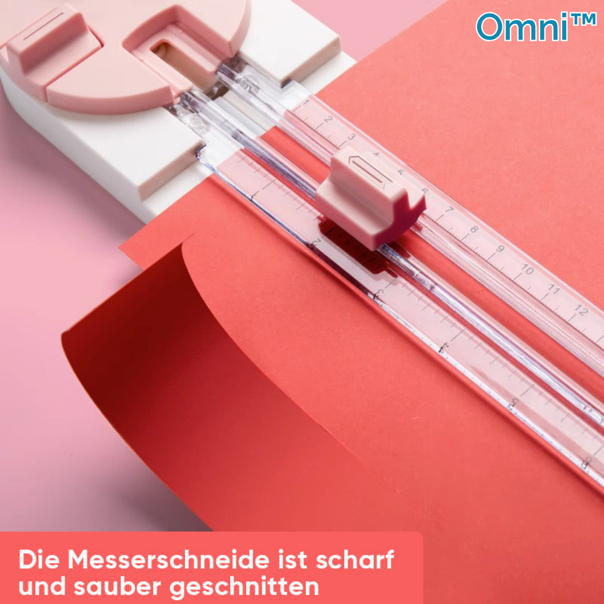 4-in-1 Papierschneider ABS-Kunststoff | Schneidet Linien, Kurven, Falze & gestrichelte Schnitte | Kindersichere Klinge, faltbar 5