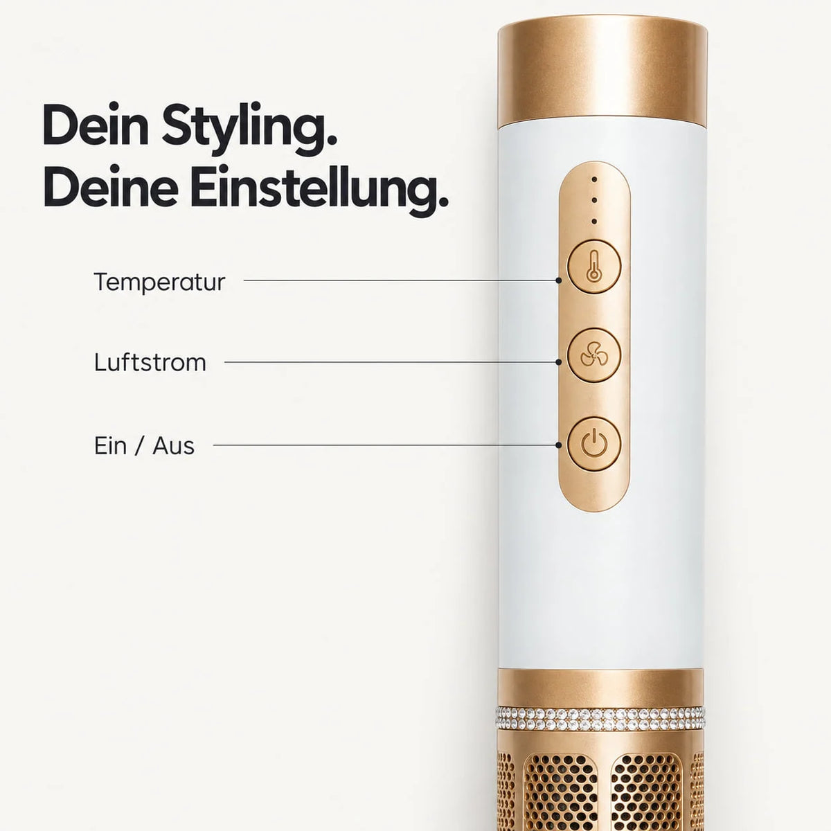 Multifunktions-Haarstyler 7 in 1 | 110.000 U/min Heißluft-Styler | Glätten, Locken & Volumen ohne Hitzeschäden 7