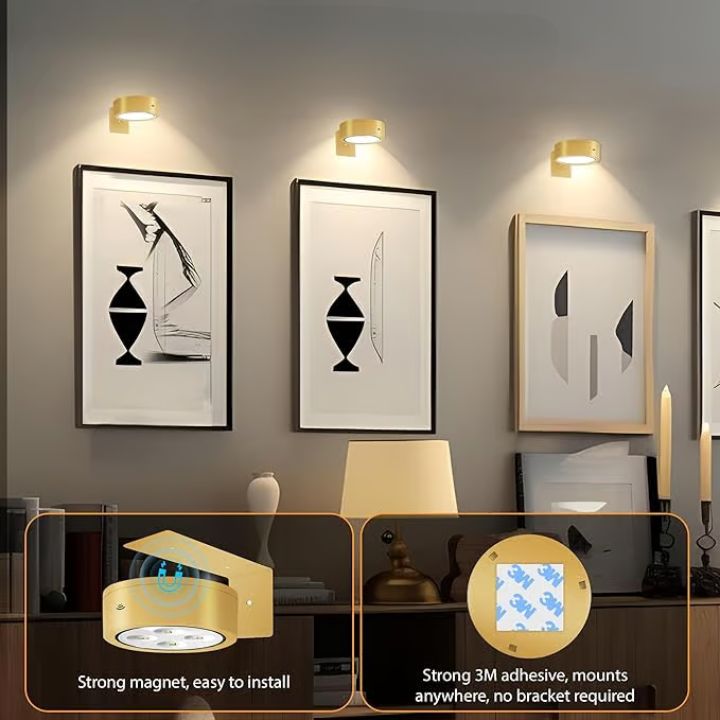 1+1 Gratis | MagnaSpotty – Magnetische LED-Bilderleuchte