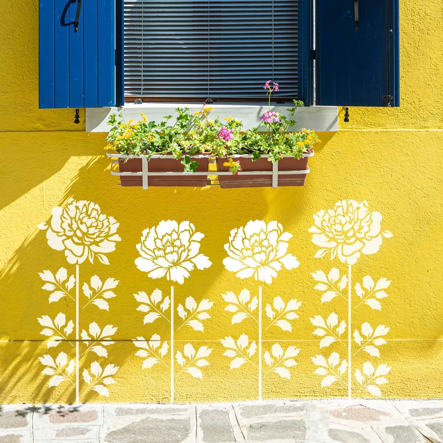PaintBlossom™ – DIY-Blumenwandschablonen-Set für die Dekoration von Haus und Garten