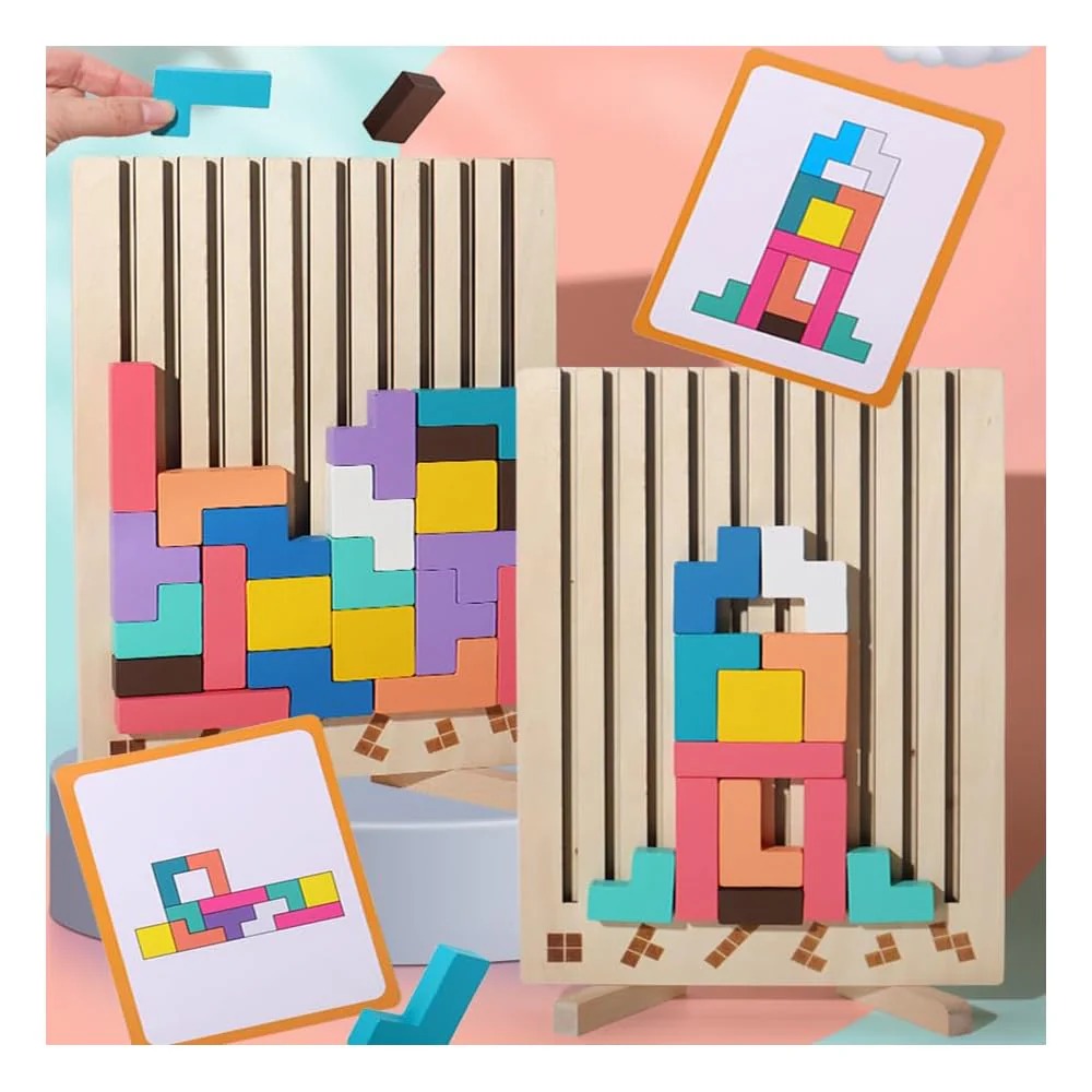 BlocksBrain™ – Holzstapelspiel