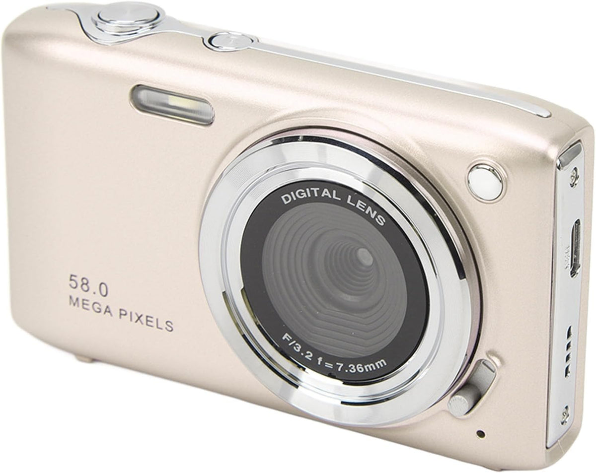 Kompakte 4K Digitalkamera mit 58MP Fotos | 16-facher Zoom & 2,88-Zoll-Display | Wiederaufladbarer Akku per USB 9