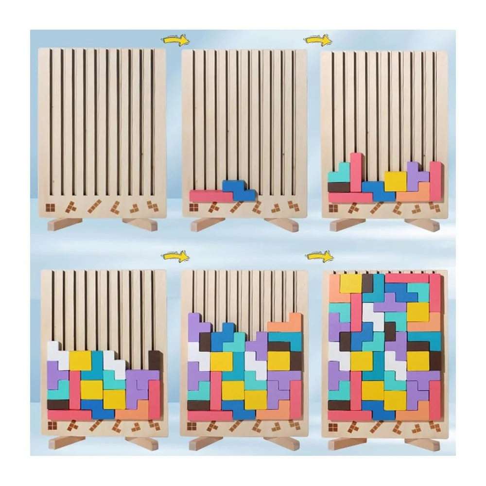 BlocksBrain™ – Holzstapelspiel