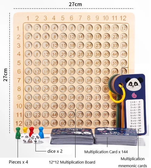 MathSmart™ – Multiplikationsspiel aus Holz für unterhaltsames Lernen
