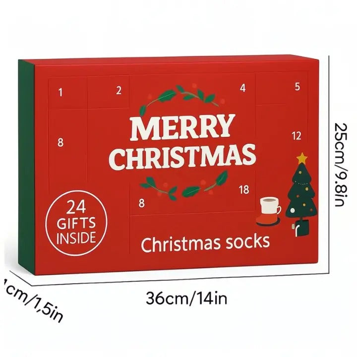 Adventskalender Socken Damen | 24 Tage Wohlfühl-Komfort 7