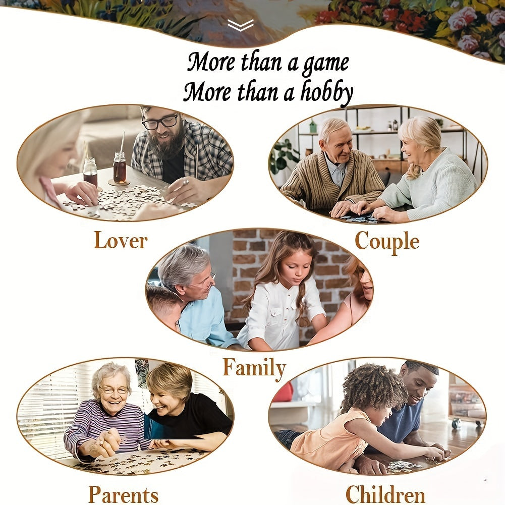 Rundes Puzzle 1000 Teile Sternzeichen-Motiv | Matte staubfreie Oberfläche | Entspannendes Geschenk für Erwachsene 8