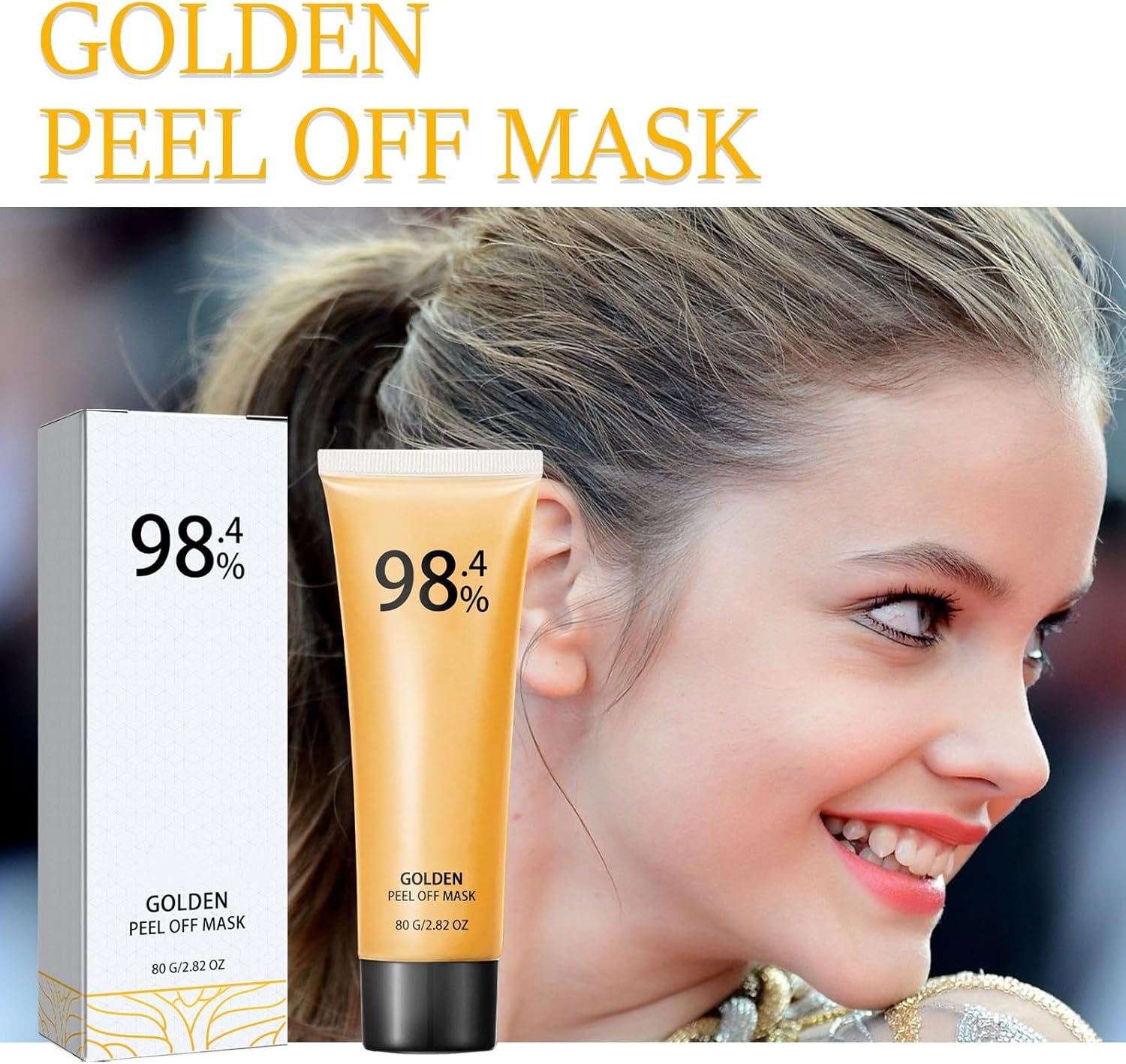 1+1 Gratis | GoldGlowy™ – 24-Karat-Gold-Peel-Off-Gesichtsmaske für strahlende Haut