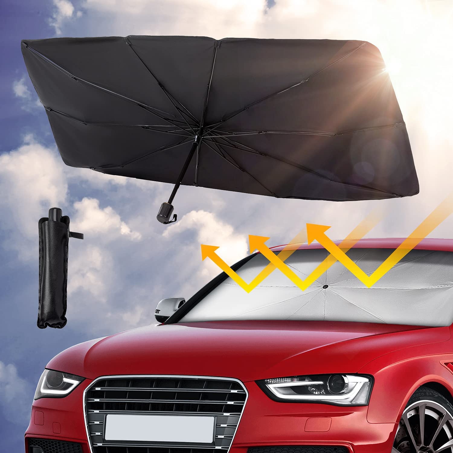 Heaty™ - Auto Windschutzscheibe Sonnenschirm Regenschirm