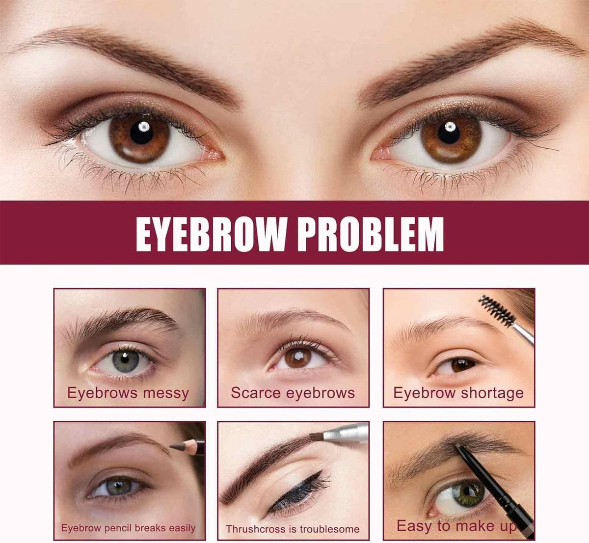 Augenbrauenbürste für Damen | Natürlicher Microblading-Effekt zuhause | Ultrafeine Borsten, wasserfest & langanhaltend 3