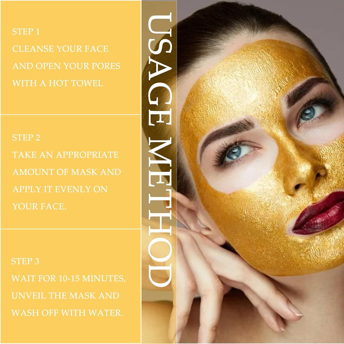 1+1 Gratis | GoldGlowy – 24-Karat-Gold-Peel-Off-Gesichtsmaske für strahlende Haut
