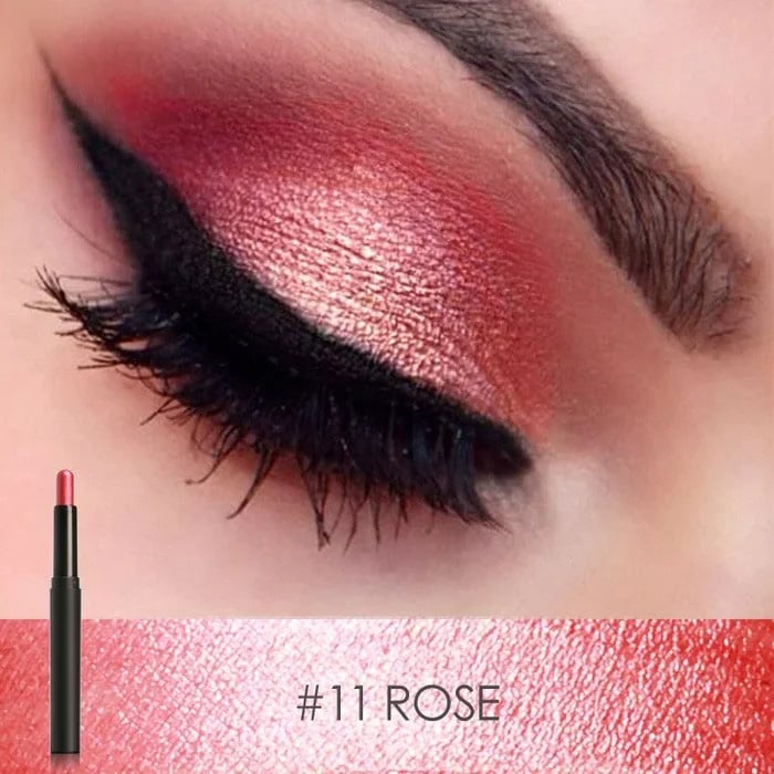 2-in-1 Lidschatten Eyeliner Stift für Damen | Wasserfest & Wischfest | Hypoallergen, Aufbaubar, Kein Primer nötig 11