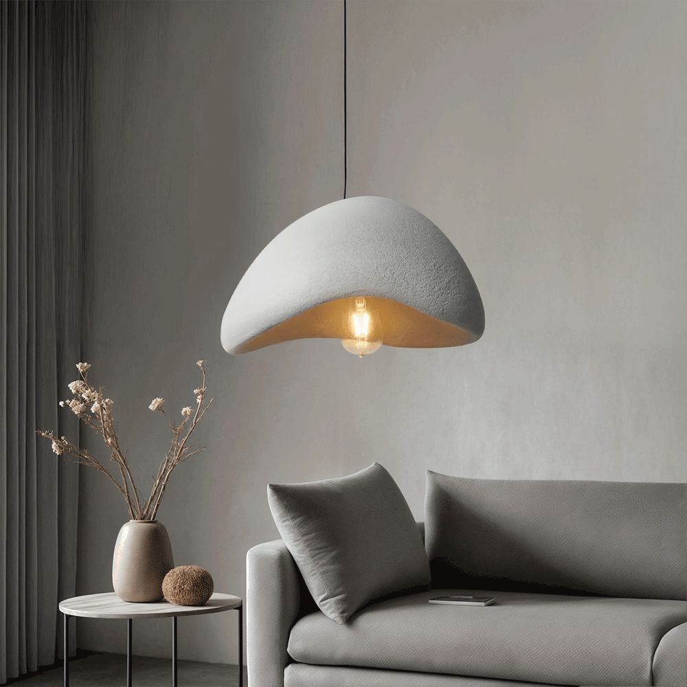 Pendelleuchte Hochpolystyrol, 30-80 cm | Weiß oder Grau, 2 Modelle | Dimmbar mit E27, Aufhängung bis 120 cm verstellbar 13