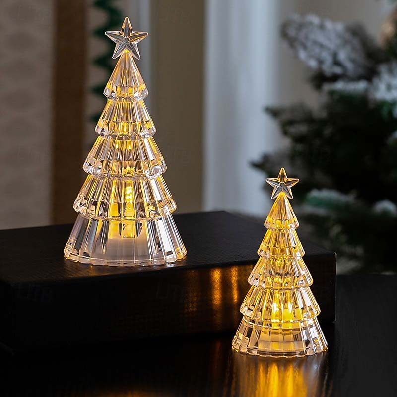 LED Weihnachtskerzen 4er Set | Flammenlos & Rauchfrei | Batteriebetrieben mit Warmweißem Licht für Baum und Fensterbank 11