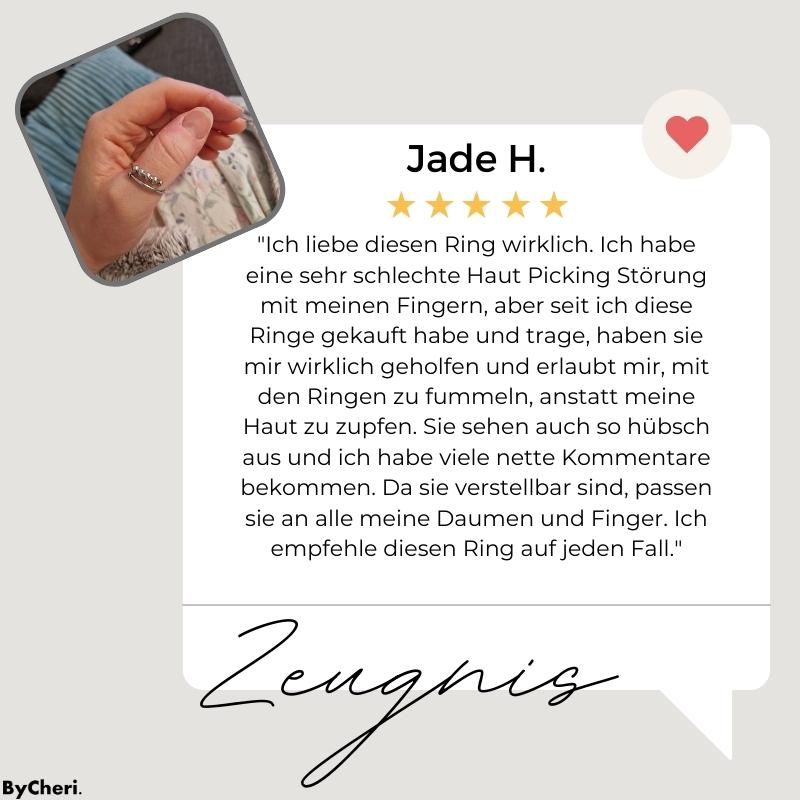1+1 Gratis | CalmRing - Verstellbarer Angstring Stressabbau mit Stil und Gelassenheit