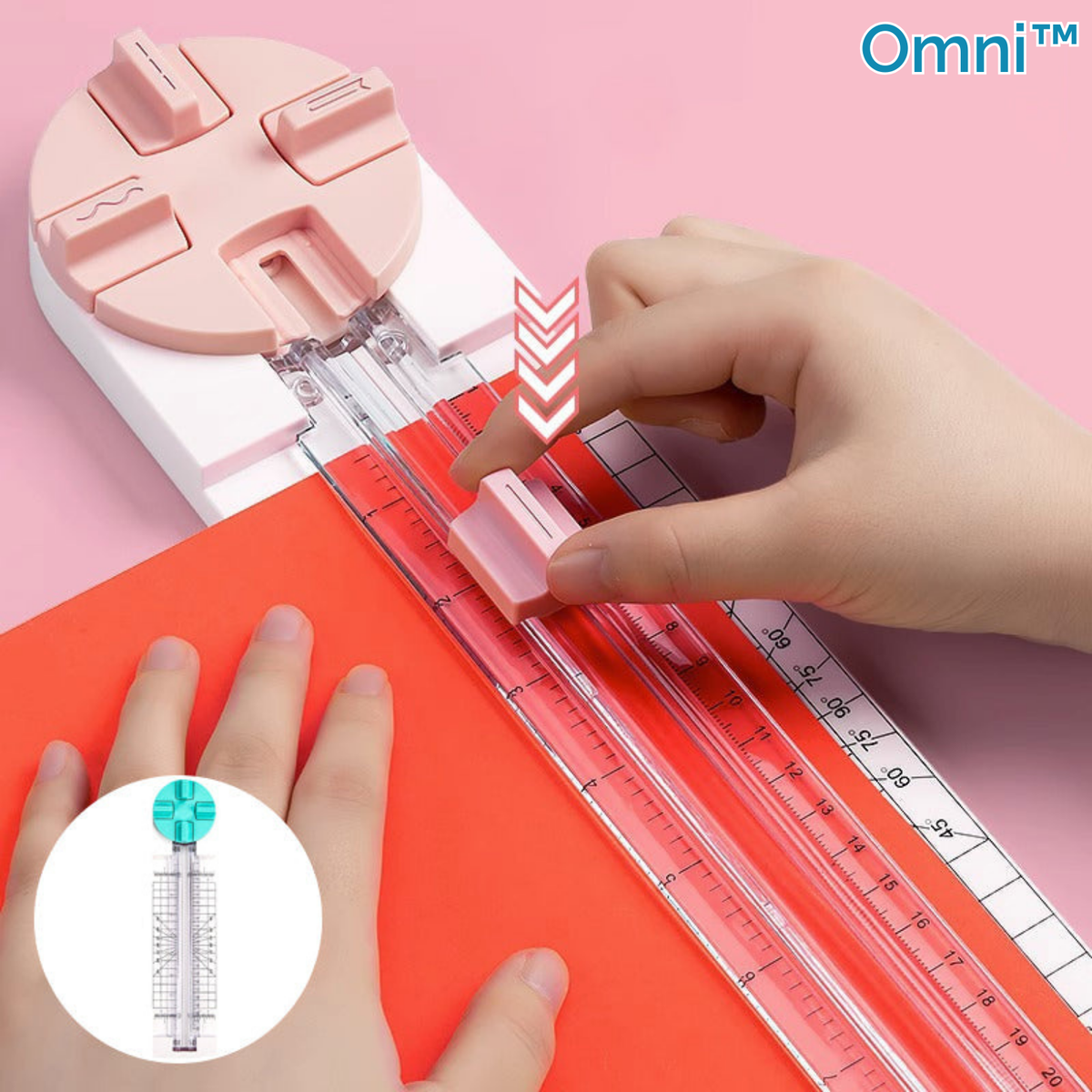 4-in-1 Papierschneider ABS-Kunststoff | Schneidet Linien, Kurven, Falze & gestrichelte Schnitte | Kindersichere Klinge, faltbar 7