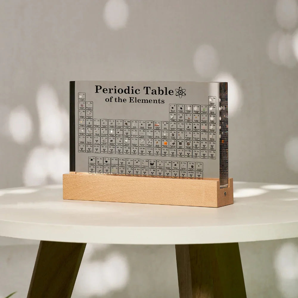 PeriodicElements™ – Beleuchtetes Periodensystem mit echten Elementen