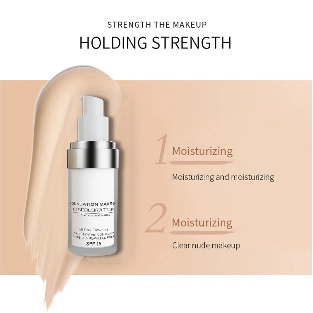 Adaptive Foundation 30 ml SPF15 Leichte Deckkraft Feuchtigkeit 4