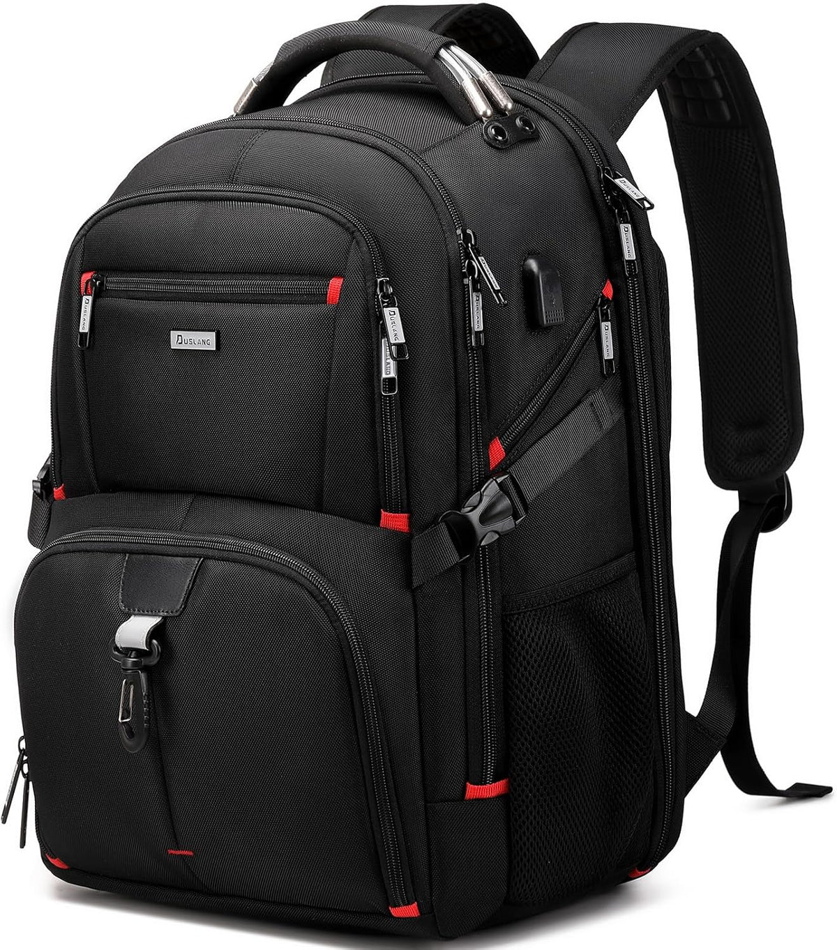 50L Reise-Laptoprucksack Nylon | USB-Anschluss, TSA-Öffnung, Laptopfach bis 17 Zoll | Wasserabweisend, gepolstert 2