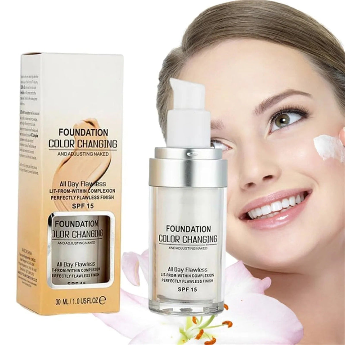 Adaptive Foundation 30 ml SPF15 Leichte Deckkraft Feuchtigkeit 2