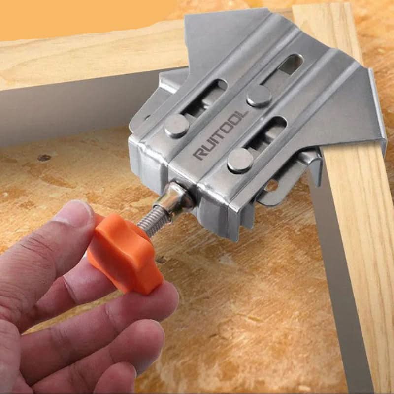 90°-Winkelspanner aus Stahl | 2er-Set mit ergonomischem Spannknauf | Präzise rechtwinklige Holzverbindungen ohne Ausrichten 1