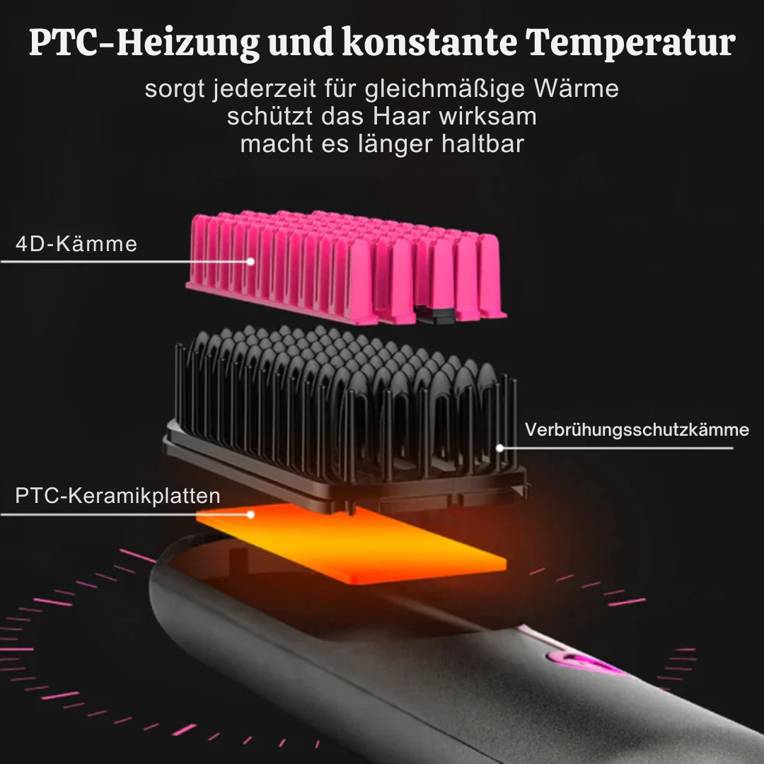 TraviLush™ - Kabelloses Haarglättungsgerät für unterwegs