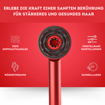 ScalpRelax™ – Massagekamm mit Öl-Infusion und Rotlichttherapie