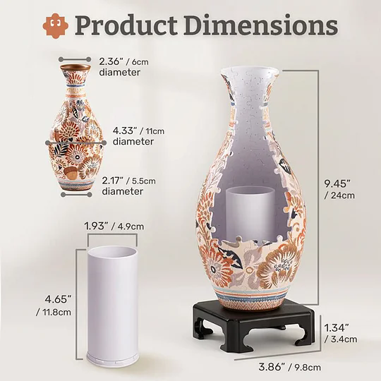 VaseRoyal™ – 3D-Puzzle-Blumenvase