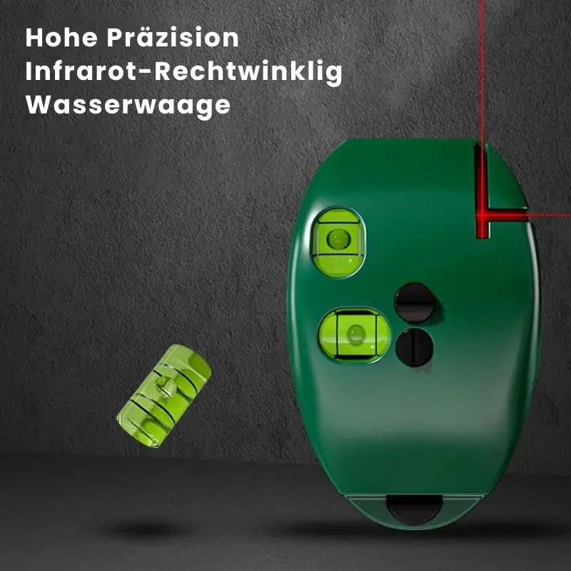 LaserAngle™ – 90°-Laserwasserwaage für präzise Wand- und Bodenausrichtung