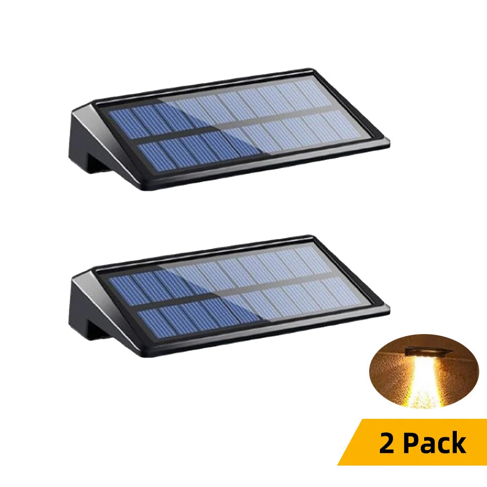 Solarzaunleuchten (2er-Set) | 150 Lumen, fokussierte Linse, 4 LEDs, 2 Helligkeitsstufen | Wasserdicht, automatisches Ein-/Aus 7