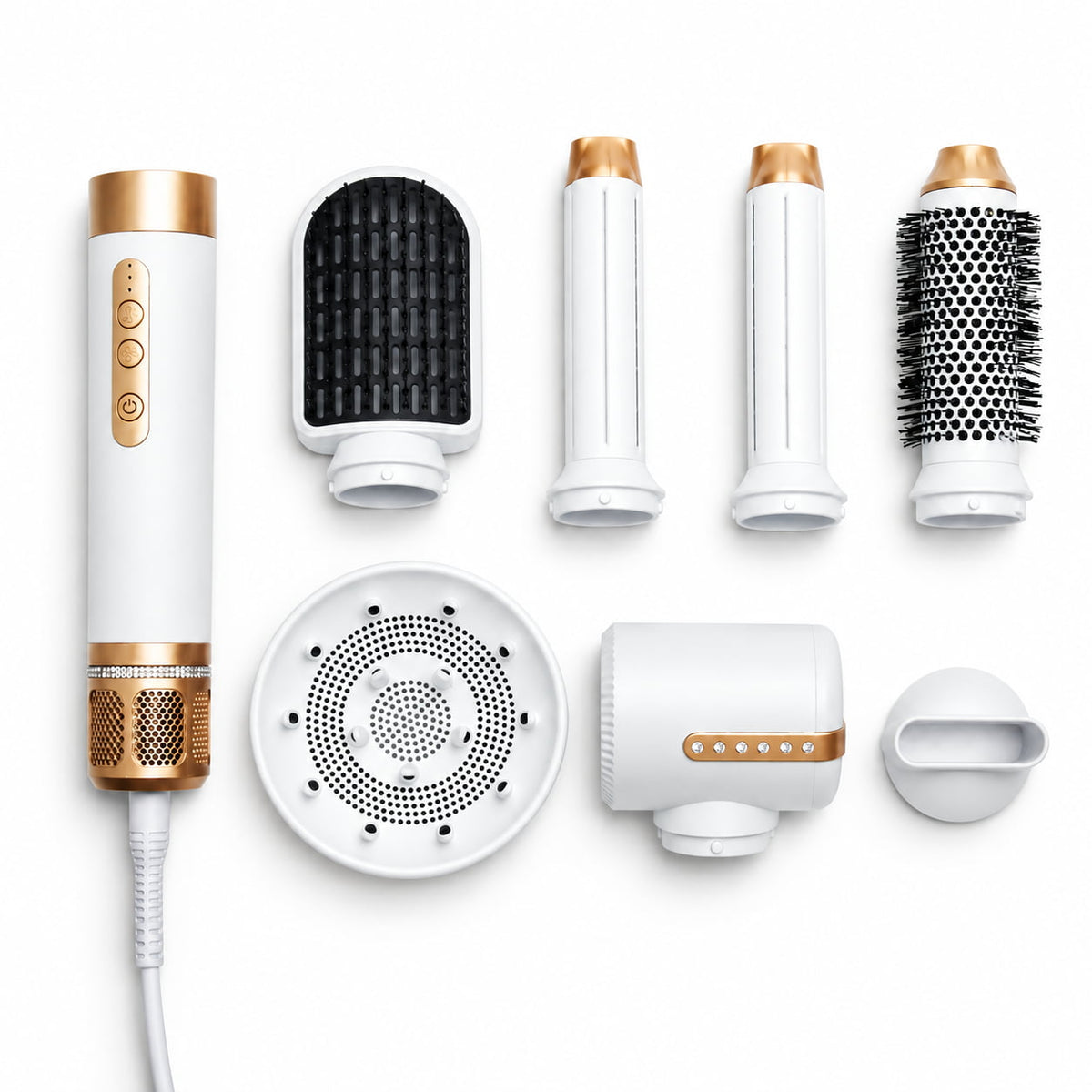 Multifunktions-Haarstyler 7 in 1 | 110.000 U/min Heißluft-Styler | Glätten, Locken & Volumen ohne Hitzeschäden 1