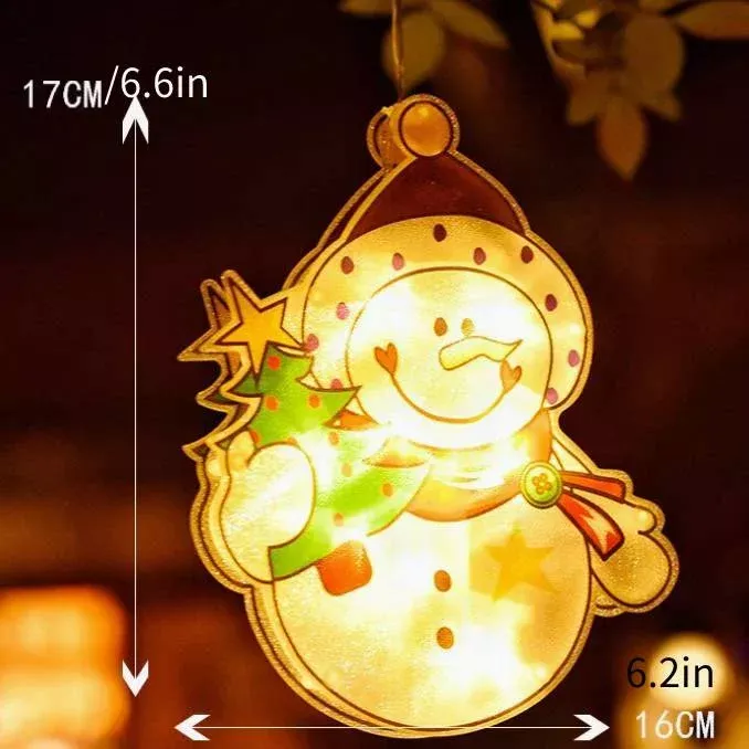 Weihnachts-Lichterkette Silhouette Batteriebetrieben Warmweiß 13
