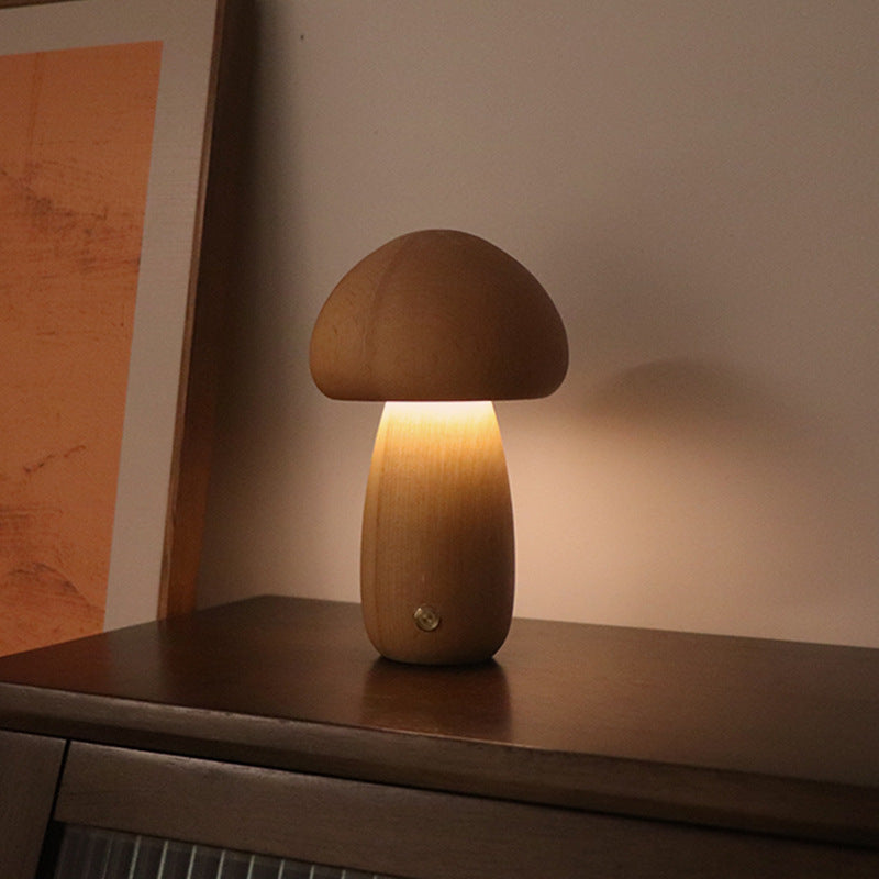Shroomy™ - Kabellose LED-Holzpilzlampe