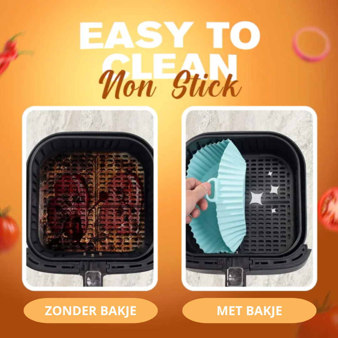 1+2 Gratis | EZClean Fryer™ - Wiederverwendbare Airfryer-Silikonschalen