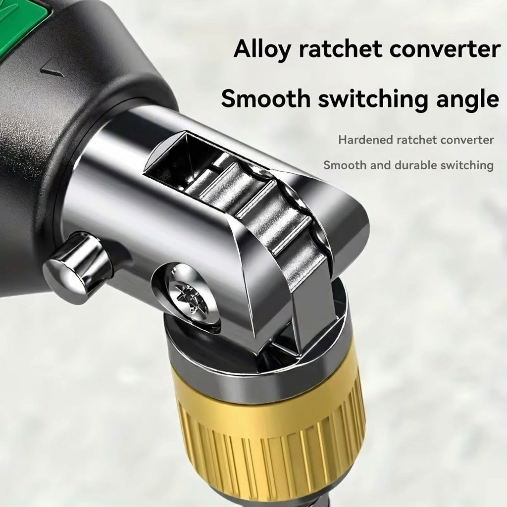 14in1 Ratschen-Schraubendreher-Set Stahl | 180° drehbarer Multi-Winkel-Kopf | Dreifache Ratsche mit Bit-Aufbewahrung 4