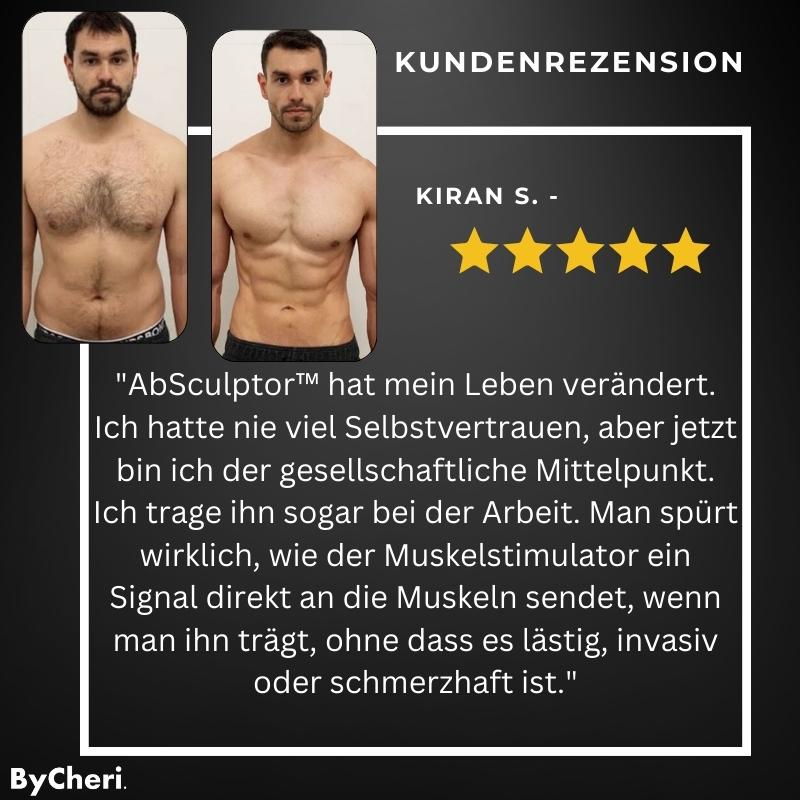 Abstructo - EMS Muscle Pads – Kabelloser Bauchmuskelstimulator