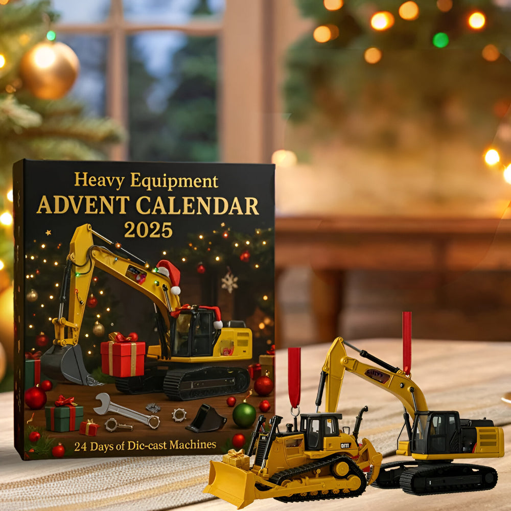 Adventskalender Baumaschinen 2025 | 24 Druckguss Modelle - Bagger, Kran, Traktor | Robuste Metallmodelle zum Sammeln und Spielen 5