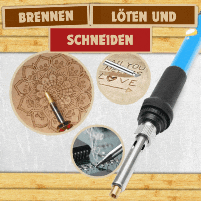 PyroCraft Pro™ - Pyrographie-Bausatz - Heute mit 28 Anhängen gratis!