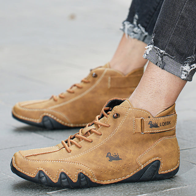 SoleComfort™ - Ultra-bequemer Rutschfester Barfußschuh aus echtem Leder