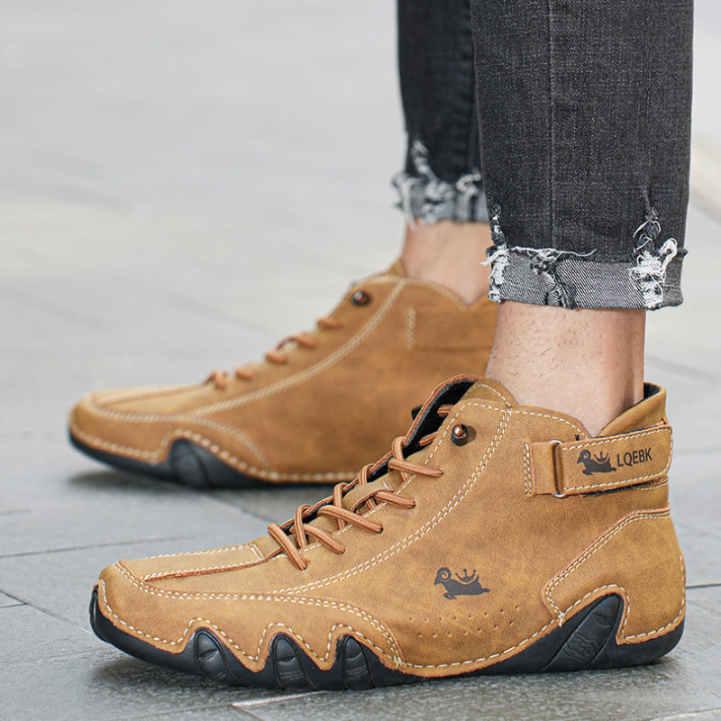 SoleComfort™ - Ultra-bequemer Rutschfester Barfußschuh aus echtem Leder
