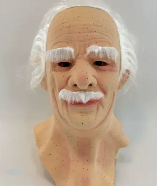 Latex-Vollkopfmaske für Halloween | Mehrere Charakterstile, beweglicher Mund | 100% Naturlatex, atmungsaktiv und elastisch 31