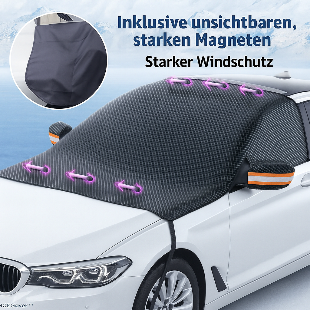 Magnetische Windschutzscheiben-Abdeckung Wetterfest Eis Schnee 3