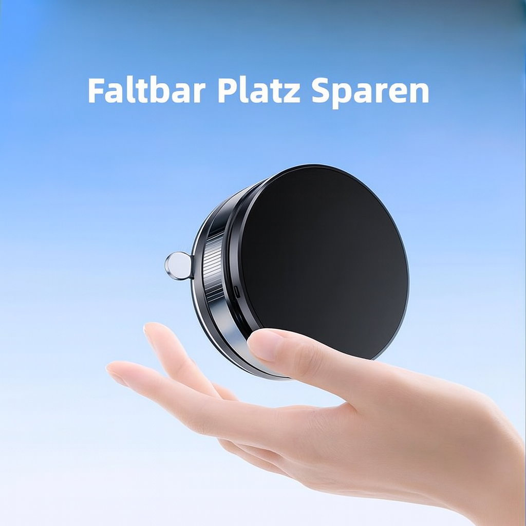 Magnetischer Handyhalter 360° drehbar faltbar mit Vakuum-Saugnapf