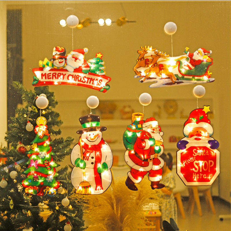 Weihnachts-Lichterkette Silhouette Batteriebetrieben Warmweiß 7