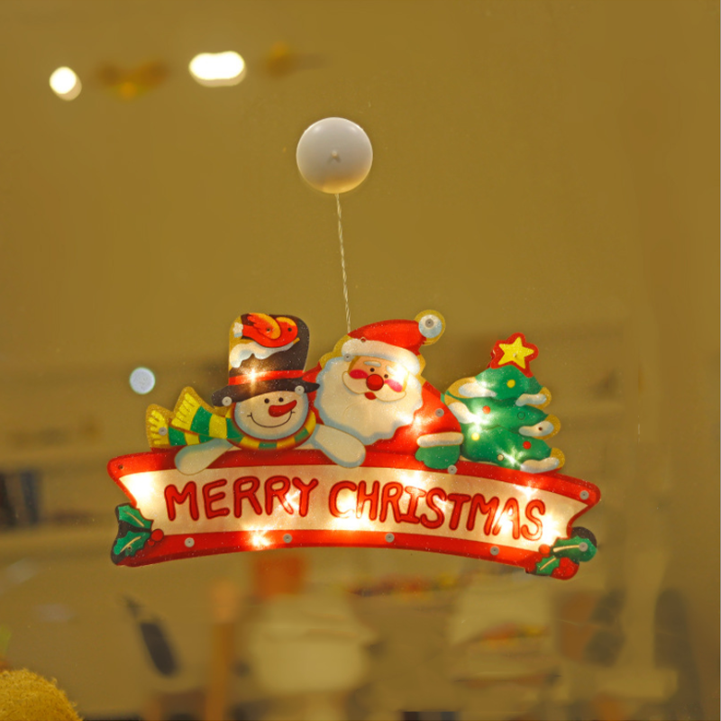 Weihnachts-Lichterkette Silhouette Batteriebetrieben Warmweiß 20