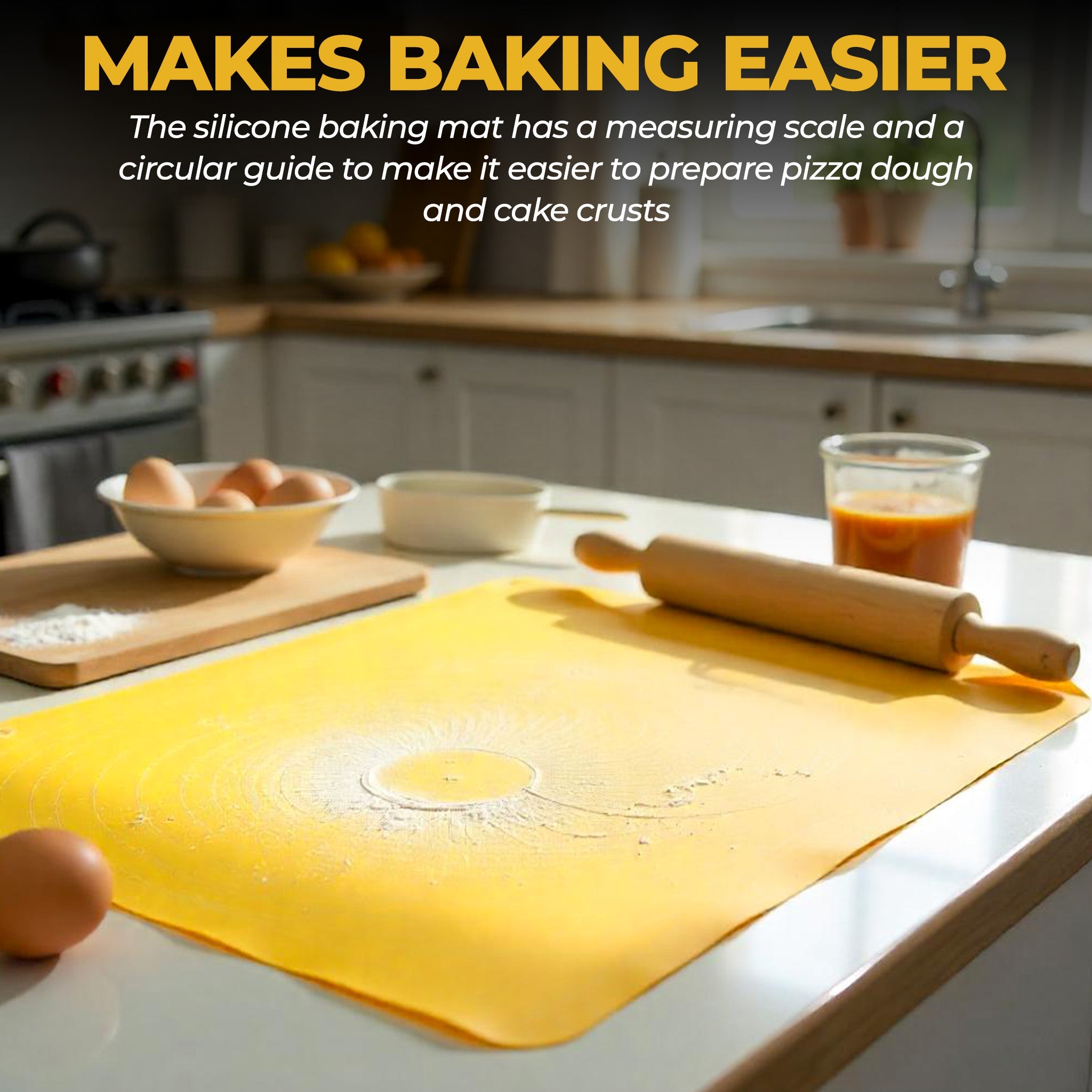 KitchPad™ – Extra große Silikon-Backmatte