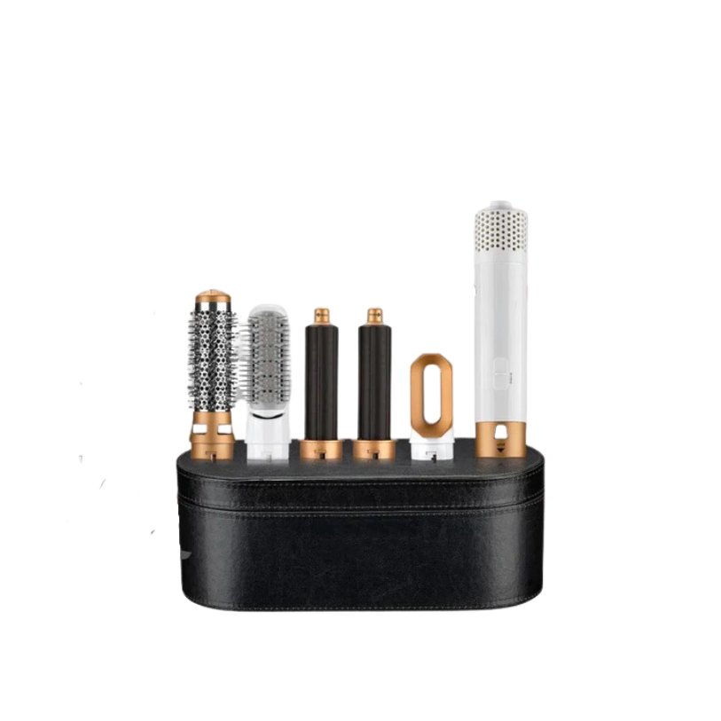 5-in-1 Haarstyling Set | Glätteisen, Lockenstab & Volumenbürste | Keramikbeschichtung, Schnelles Aufheizen, Kompakt & Leicht 4