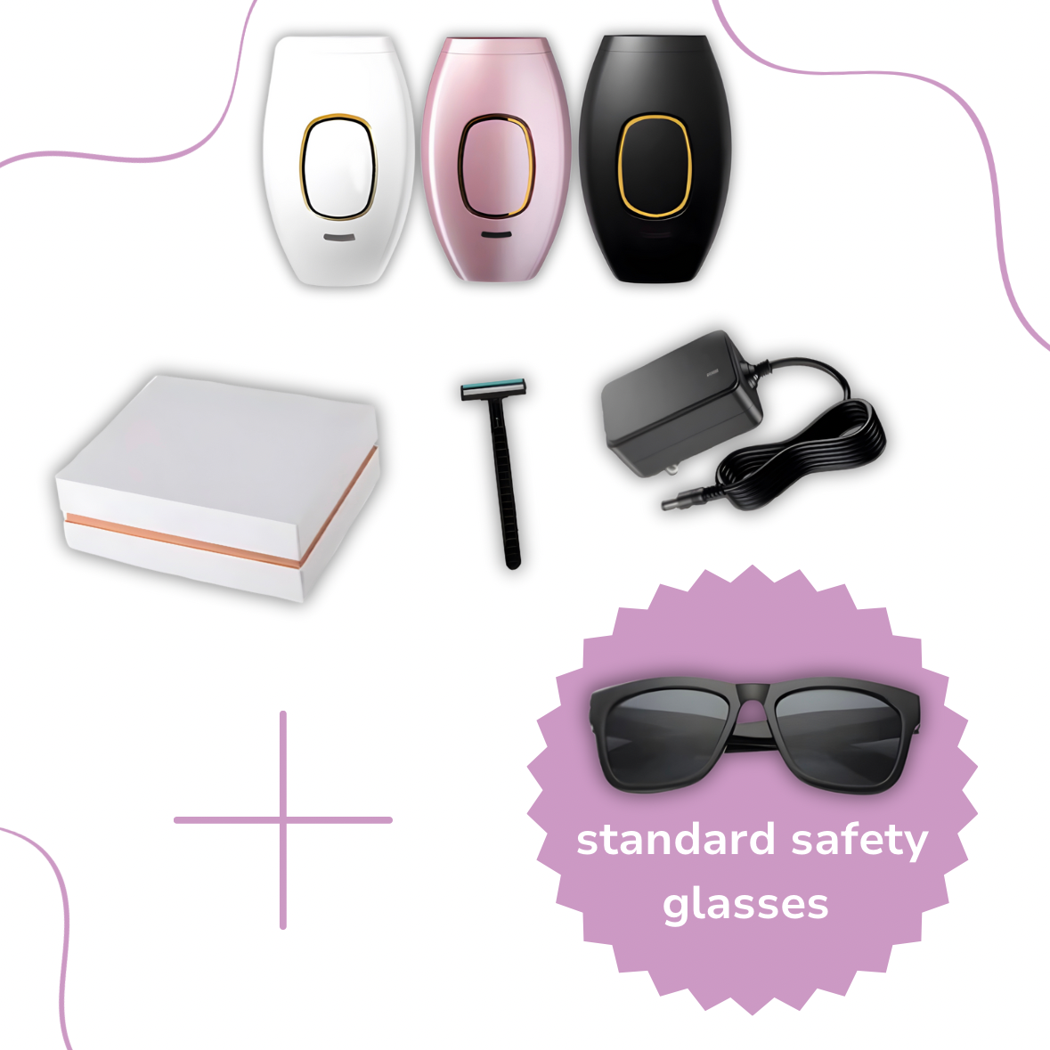 GlowSoft™ – Haarentfernungsgerät Schmerzfreier Laser-Haarentferner für Frauen und Männer
