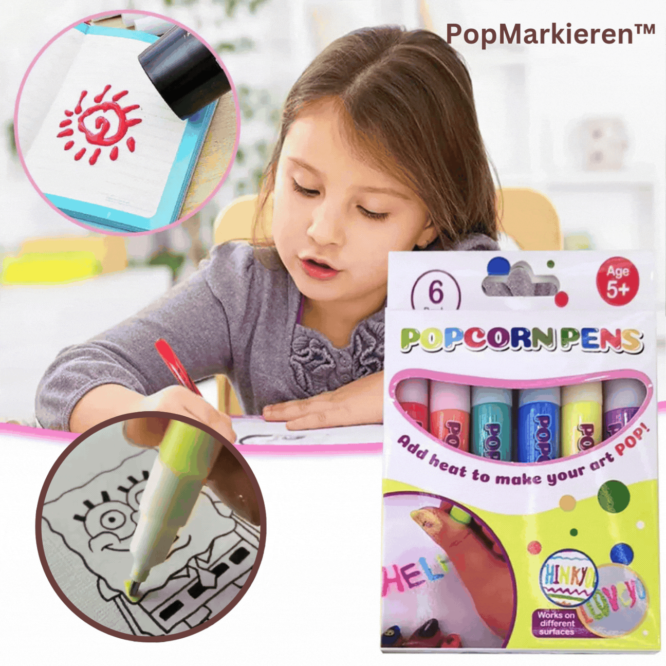 PopcornMarkers™ – Magische, bauschige Filzstifte für kreative und lustige Kunstwerke